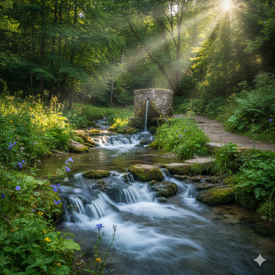 Brunnen, Quellen und flüssige Schätze