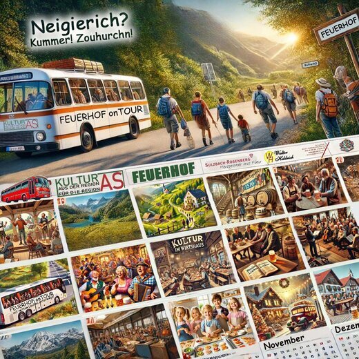 Logo Veranstaltungen Bild zeigt mehrere Motive von Veranstaltungen